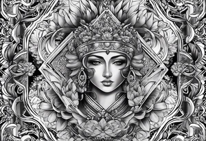 , money, rich arm sleeve tattoo idea