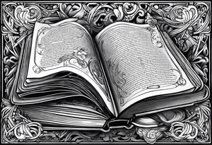 Open Book tattoo idea