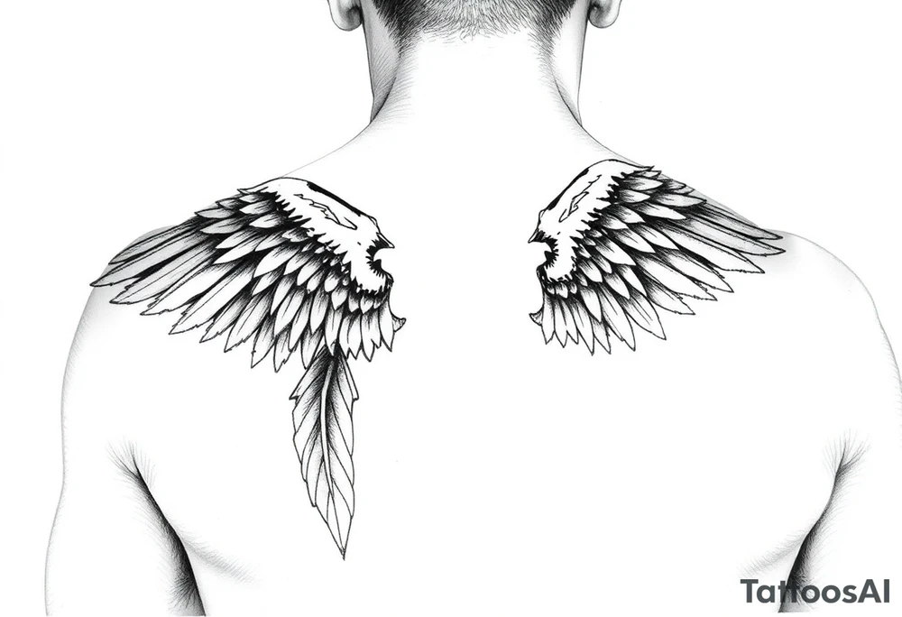 Angel alas tattoo idea