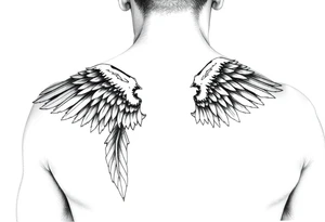 Angel alas tattoo idea