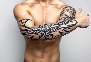 Audentes fortuna iavat quote from Latin, Roman army symbol as well tattoo idea