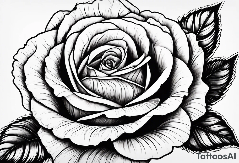 White rose, blood tattoo idea