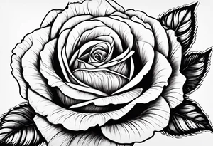 White rose, blood tattoo idea