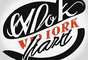 I want a painting style tattoo with the words "work hard" and "play hard". tattoo idea