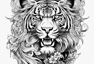 Japanese leg sleeve tattoo idea