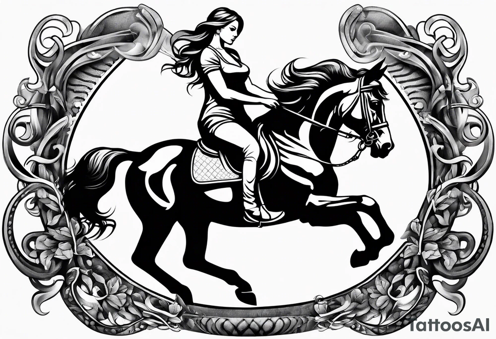 horse shoe tattoo idea