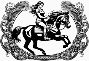 horse shoe tattoo idea