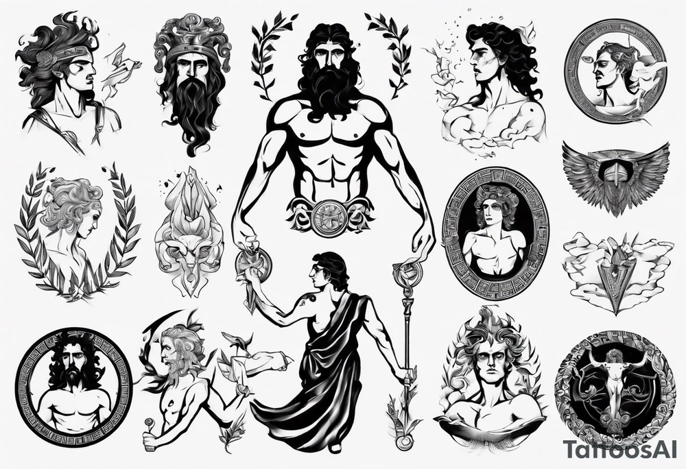 greek god tattoo idea