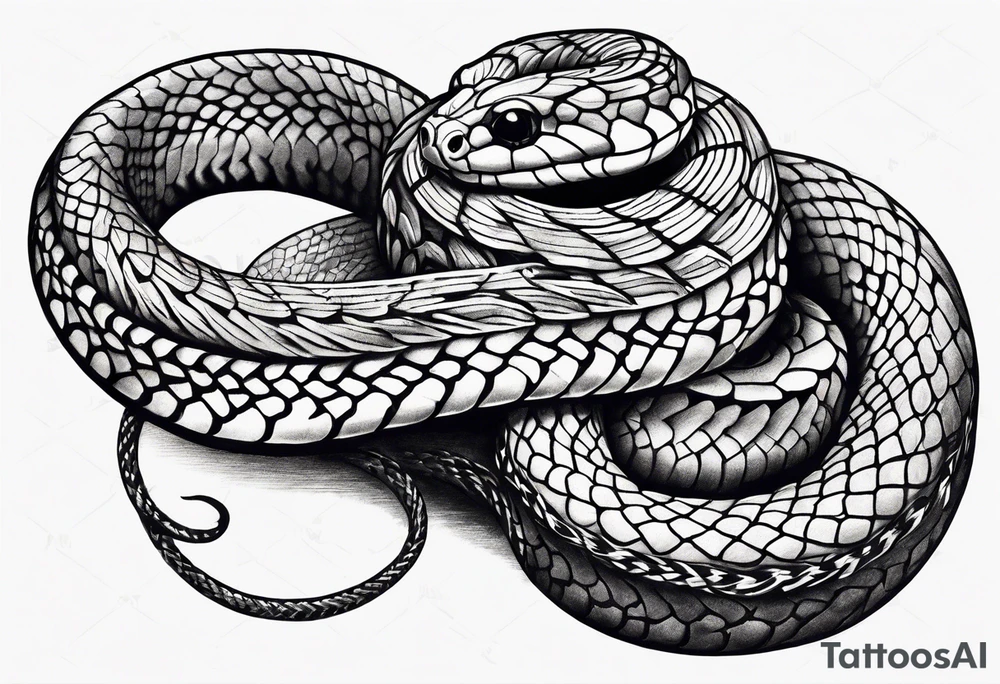 Little snake tattoo idea