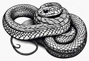 Little snake tattoo idea