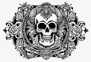 armband with these words: memorable life honorable death tattoo idea