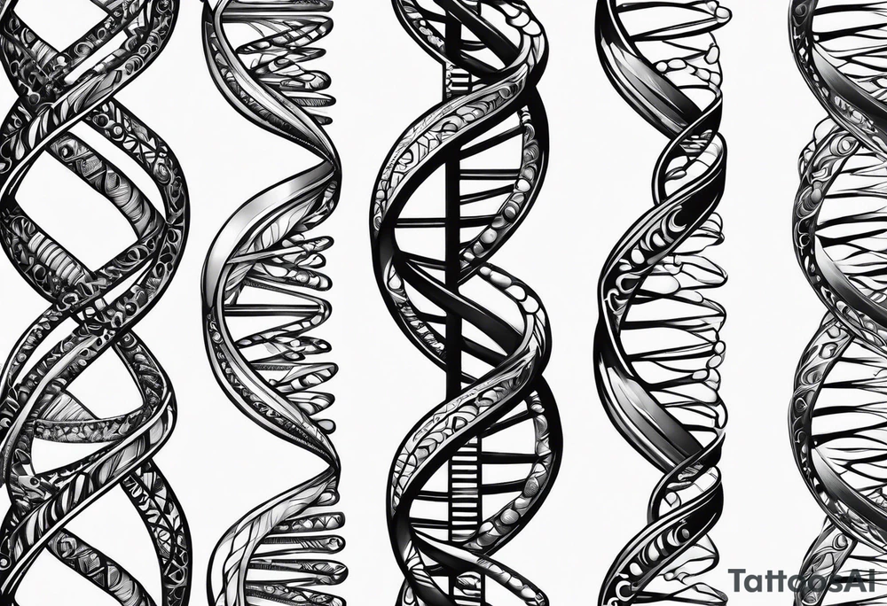 DNA strand tattoo idea