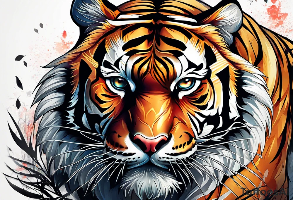 Tiger with  C tattoo idea