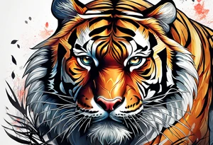 Tiger with  C tattoo idea