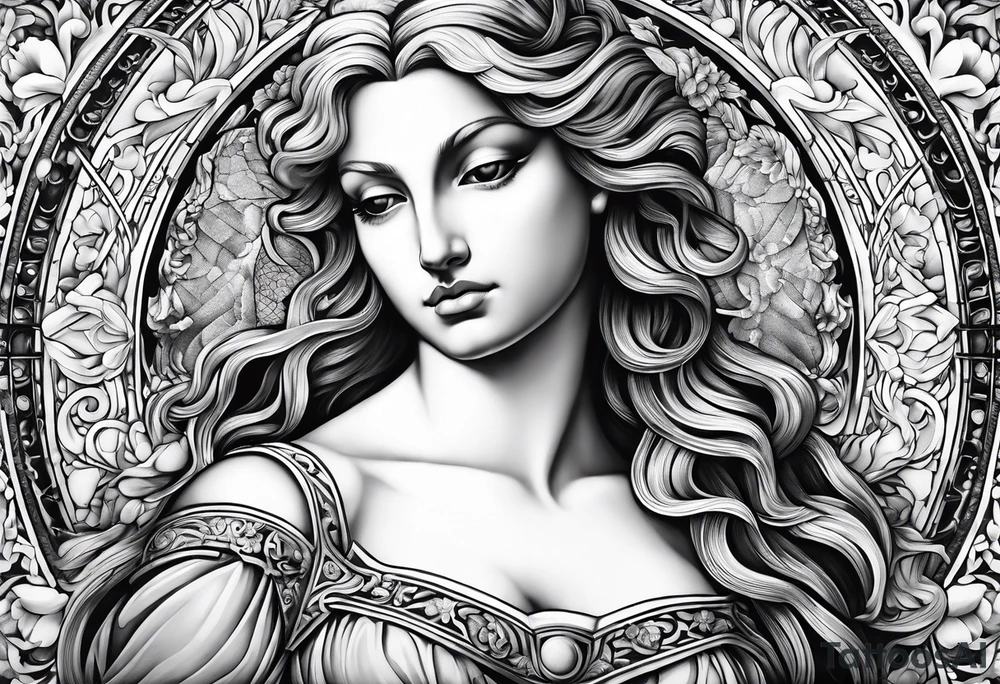 Michaelangelo adam creation painting tattoo idea