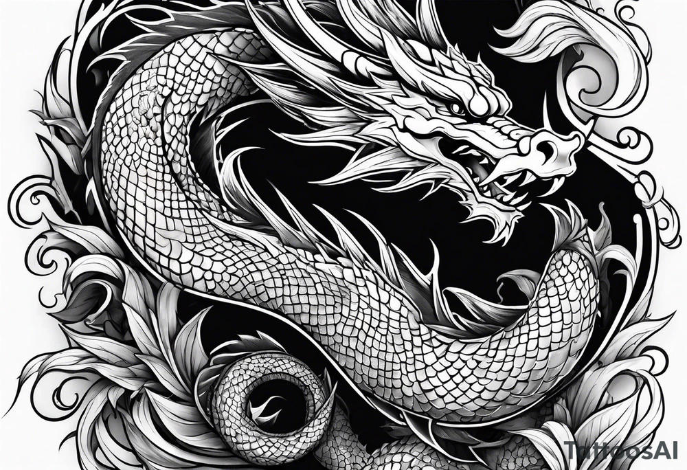 Dragon tattoo idea
