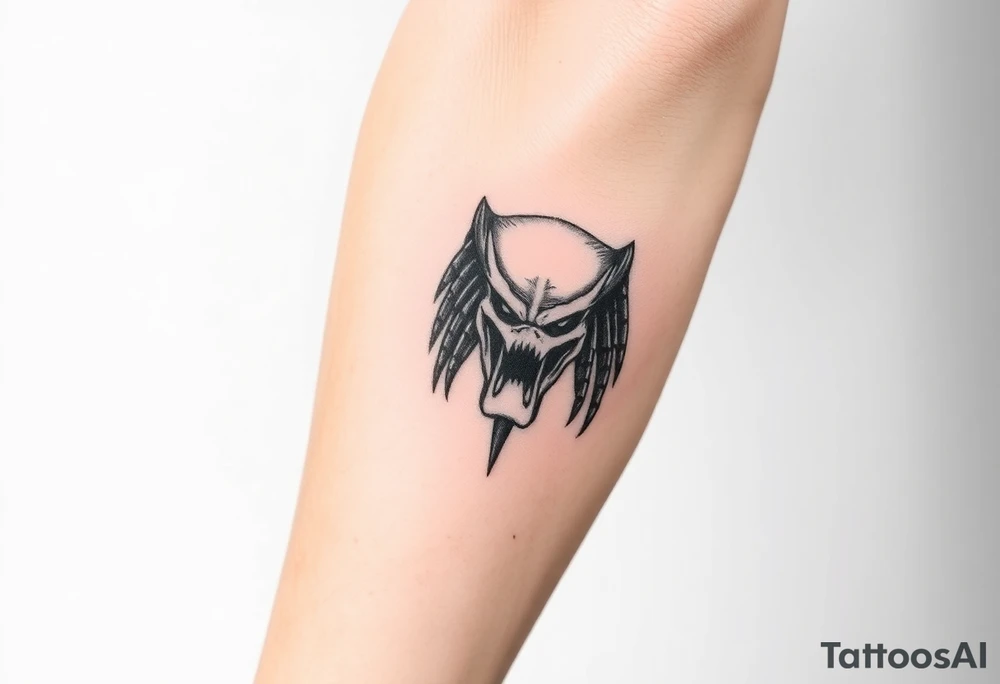 Predator mark simple tattoo idea
