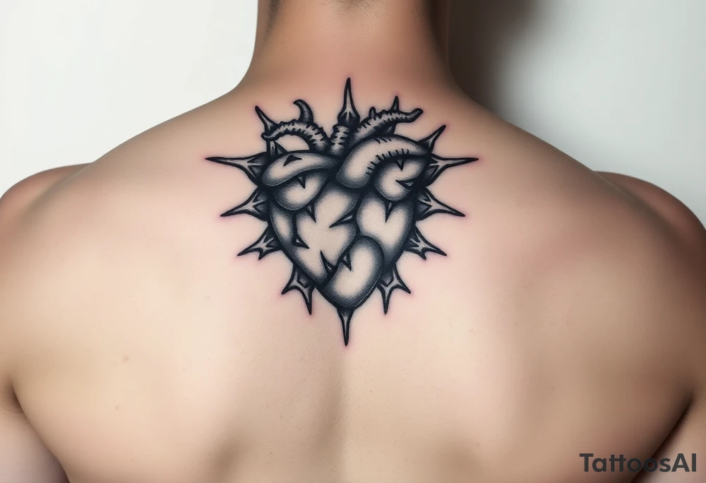 heart with thorns around it from berserk tattoo idea