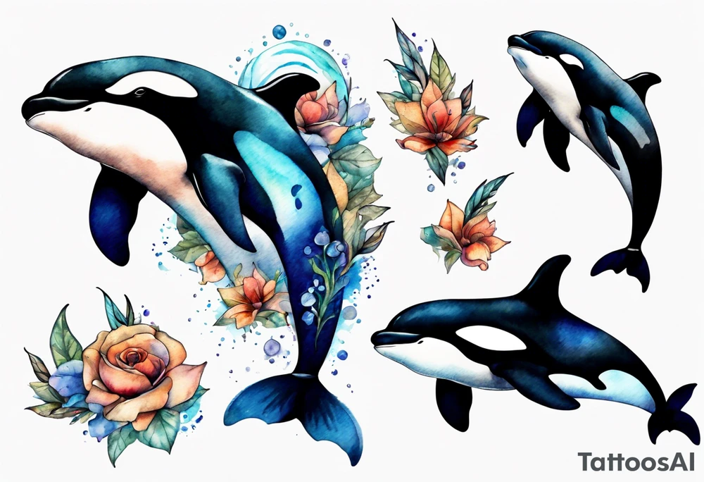 Orca tattoo idea