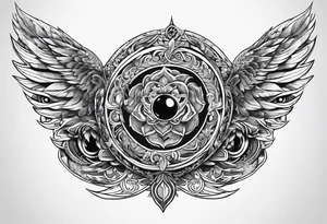 Detailed uroboros tattoo idea