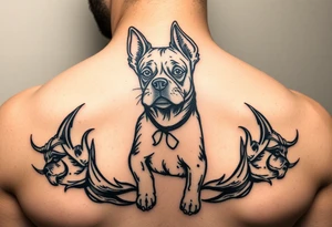 18 years old girl with curves doggy stylish tattoo idea