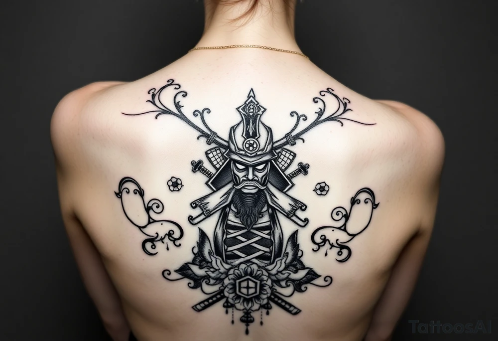 Japanese samurai tattoo idea