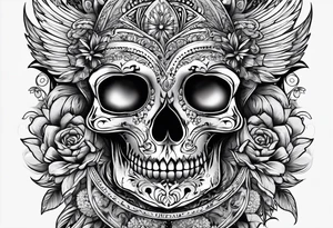 Tatuaje oscuro en la pierna tattoo idea