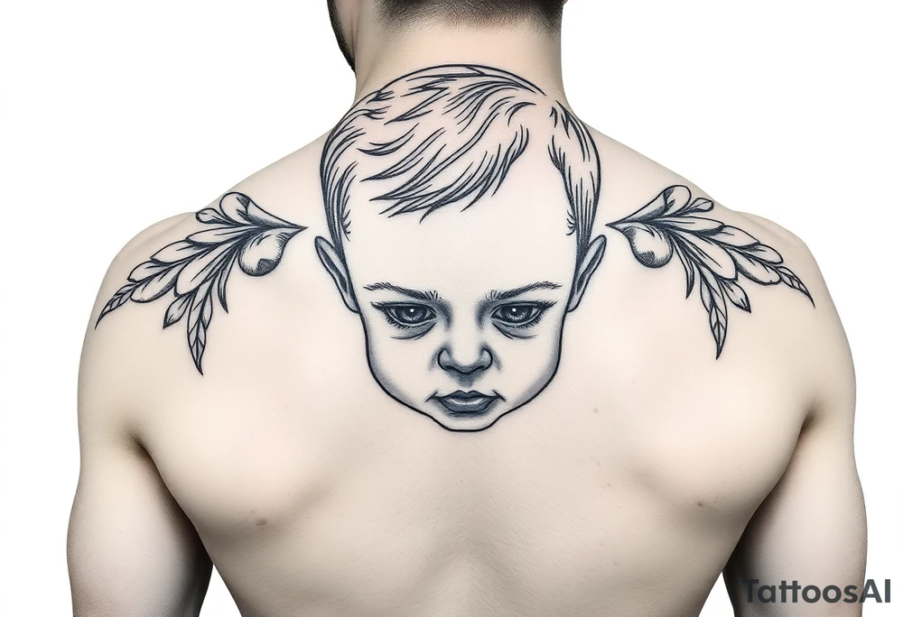 Baby boy tattoo idea