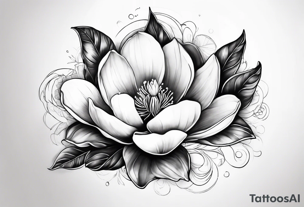Magnolia tattoo idea