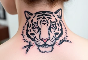 Black tiger tattoo idea