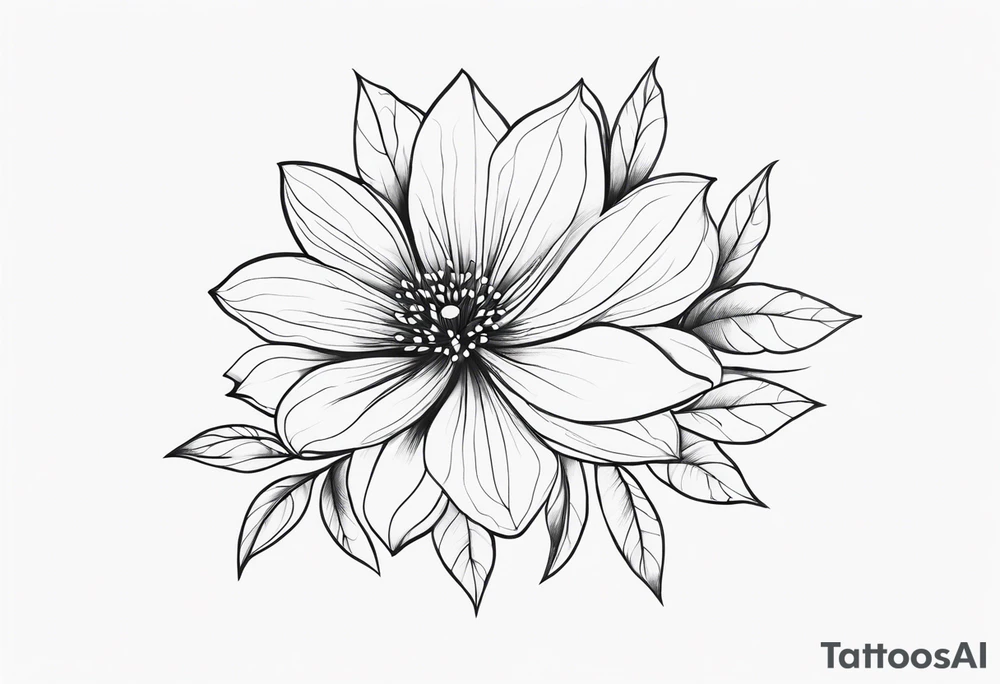 Flower tattoo idea