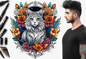 Animal cute tattoo idea