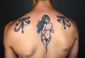 Naked women , torso Only tattoo idea