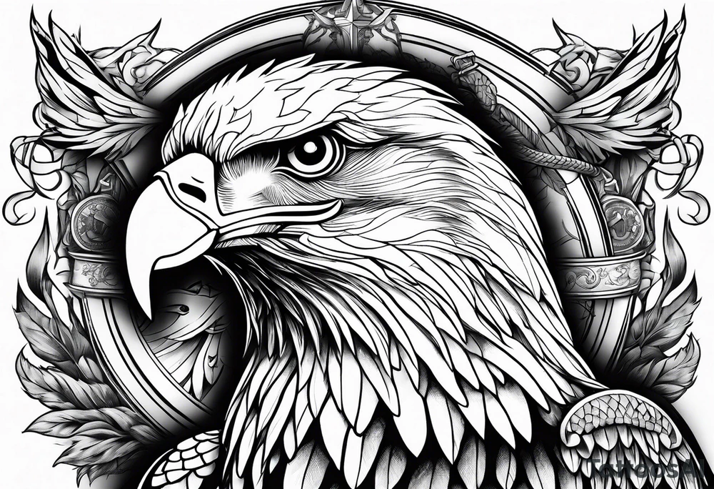 Eagle goble and anchor tattoo idea