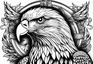 Eagle goble and anchor tattoo idea