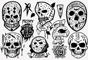 Friday the 13th tattoo idea