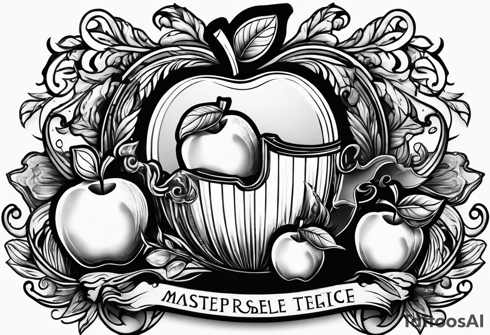 Teacher Apple and lab tattoo idea