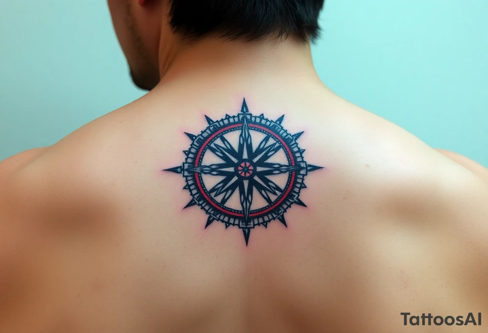 compass tattoo idea