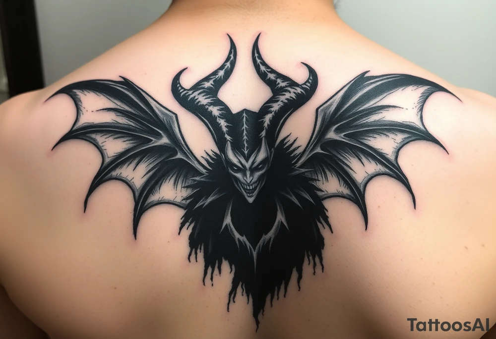 Dark evil maleficent tattoo idea