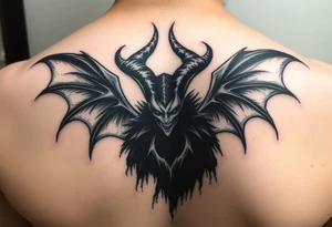 Dark evil maleficent tattoo idea