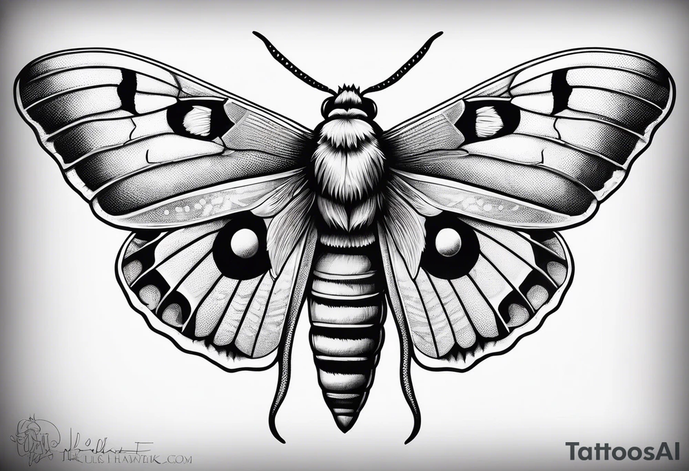 Death hawk moth tattoo idea