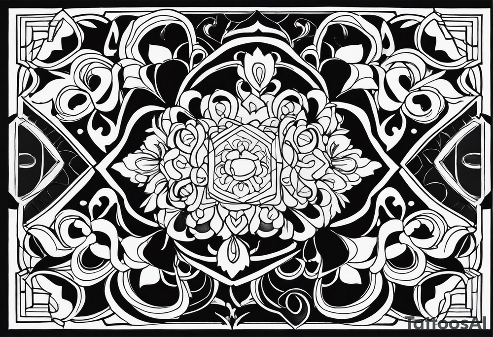 jewelry pattern tattoo idea