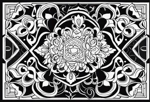jewelry pattern tattoo idea