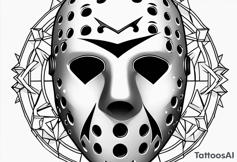 Friday the 13th Jason mask tattoo idea