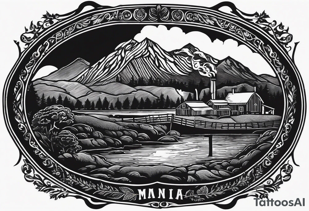 I would like a tattoo designed which has a nod towards my heritage which is being born in a coal mining village in Grimethorpe, South Yorkshire. Maybe something with a mining lamp, piece of coal or mining lamp. Also possibly something linked to man united, bit of a Mauri piece in there to remember my New Zealand trip and something to link to my two children Mia (born 26th November 2014) and Oscar (born 17th August 2017) tattoo idea