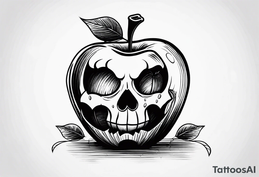 Poison apple tattoo idea