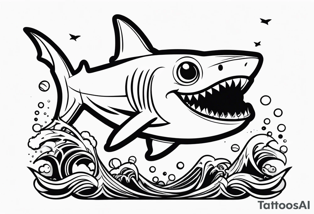 Baby shark tattoo idea