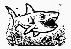 Baby shark tattoo idea