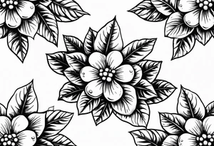 Holly berry birth flower chian tattoo idea