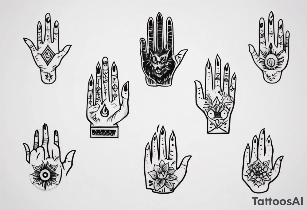small tattoo on the finger tattoo idea
